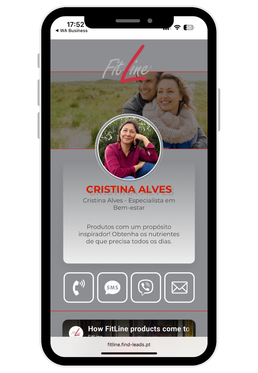 FindLeads - Cartão de Visita Digital