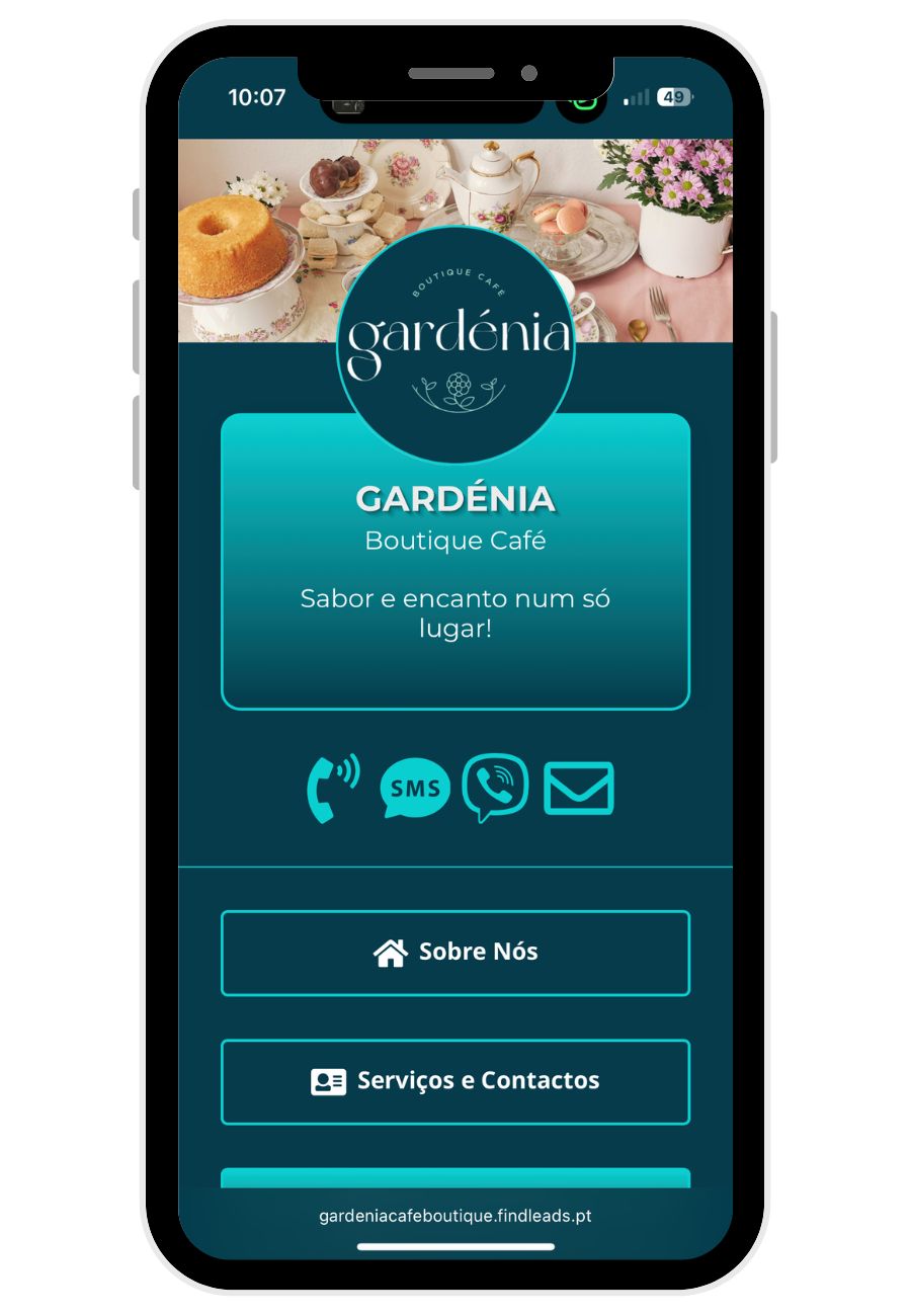 FindLeads - Cartão de Visita Digital